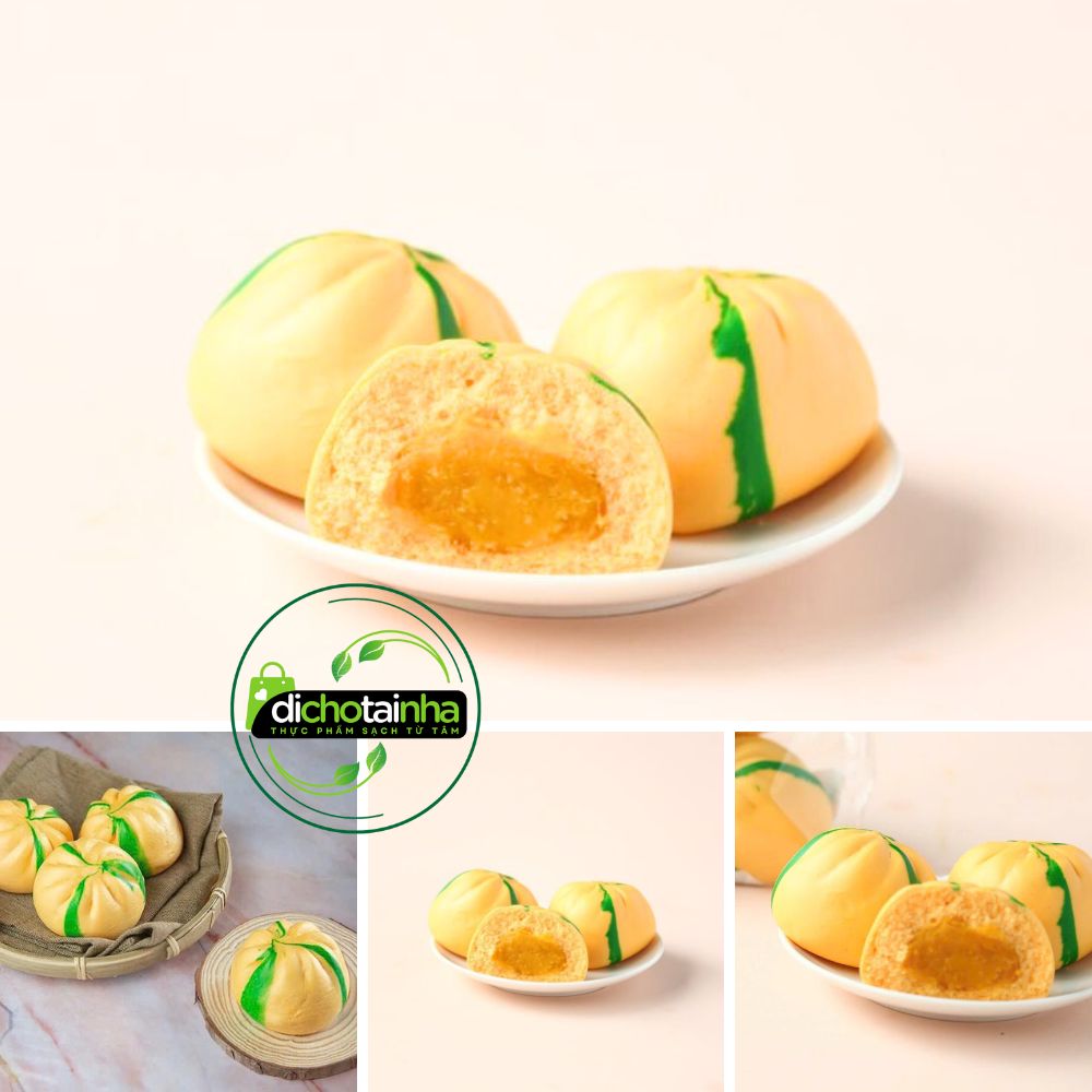 Bánh bao nhân bí đỏ sữa tươi